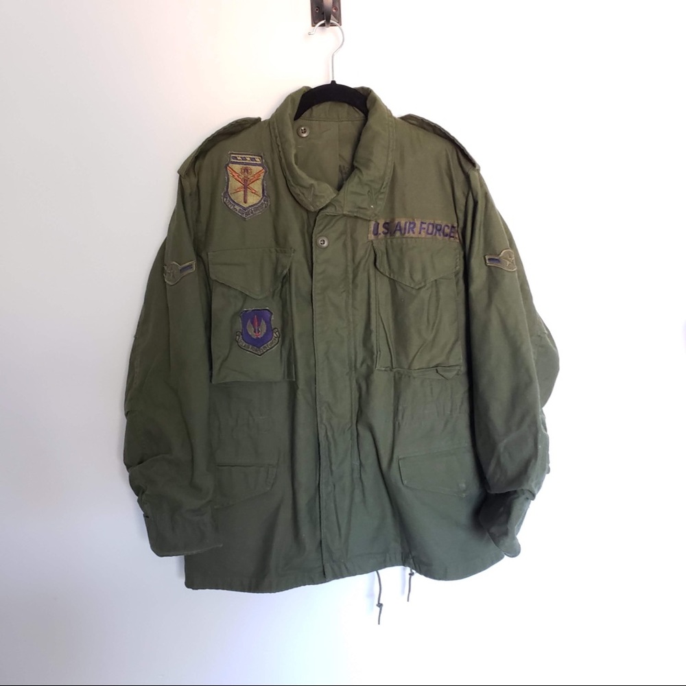 Vintage Olive Green U.S Air Force Military Jacket